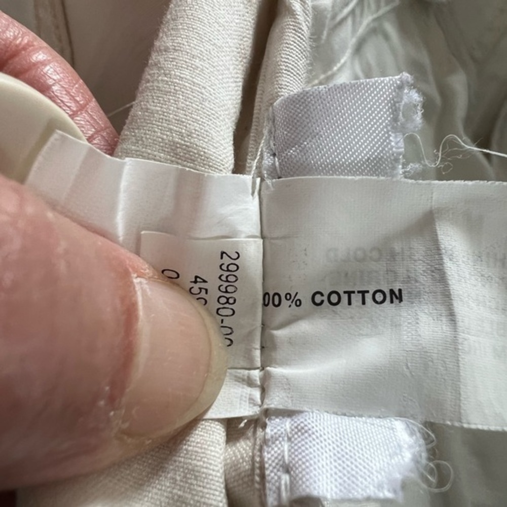 Gap size Small cream colored double breast 100% cotton long sleeve jacket. - Picture 9 of 9